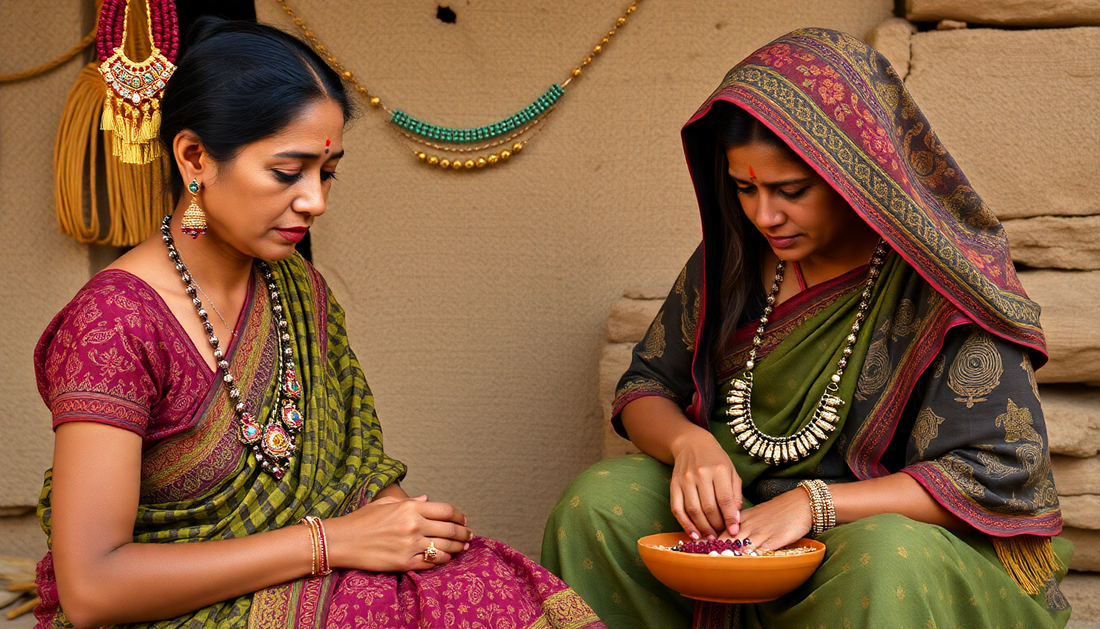 handcrafted jewelley by village women