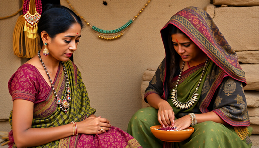 handcrafted jewelley by village women